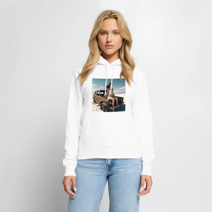 Warten auf irgendwas | Frauen Premium Hoodie - Weiß