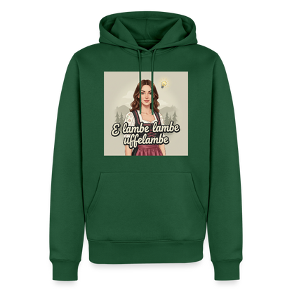 E Lambe, lambe, uffelambe – Alemannischer Geistesblitz | Männer Premium Hoodie - Flaschengrün