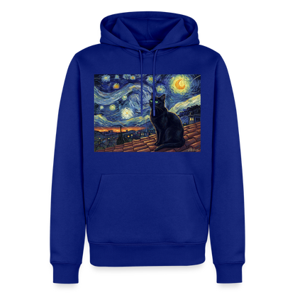 Sternennacht… aber die Katze denkt nach | Männer Premium Hoodie - Royalblau