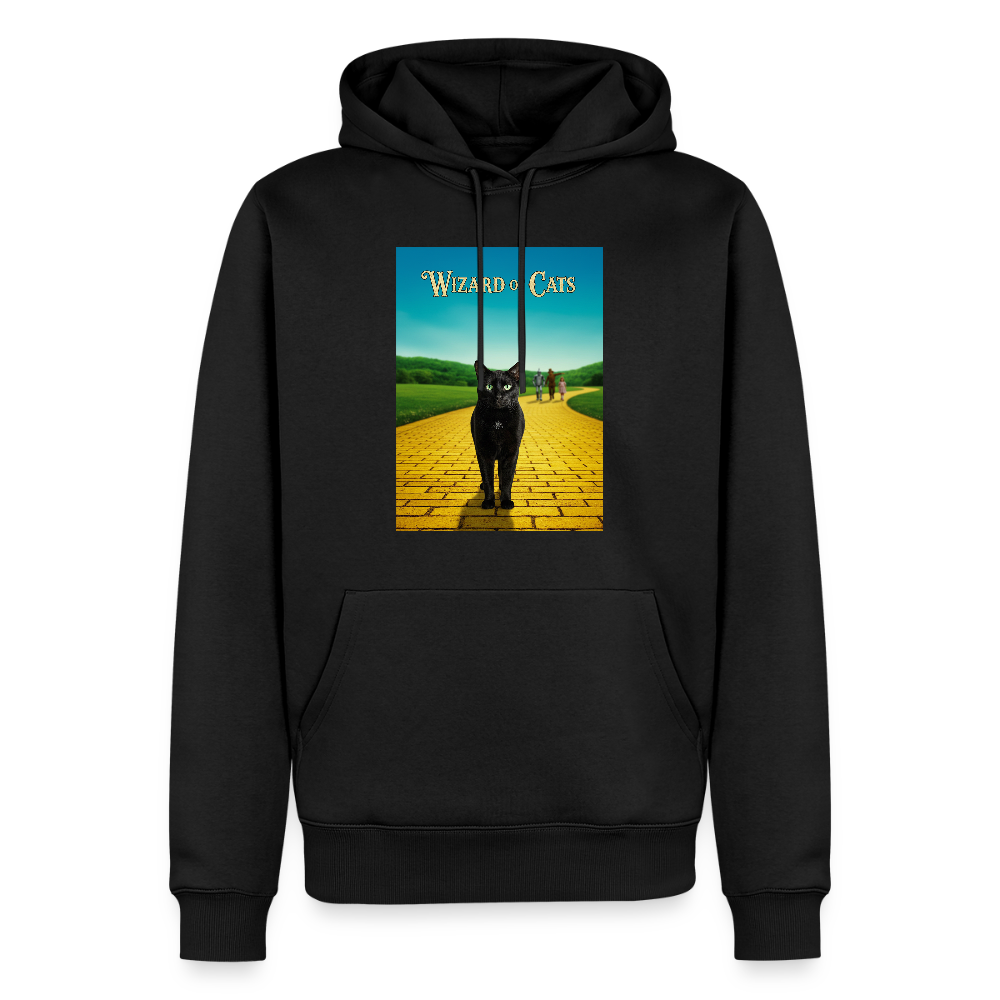 Wizard of Cats – Der gelbe Weg gehört Krümel | Männer Premium Hoodie - Schwarz