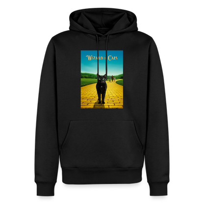 Wizard of Cats – Der gelbe Weg gehört Krümel | Männer Premium Hoodie - Schwarz