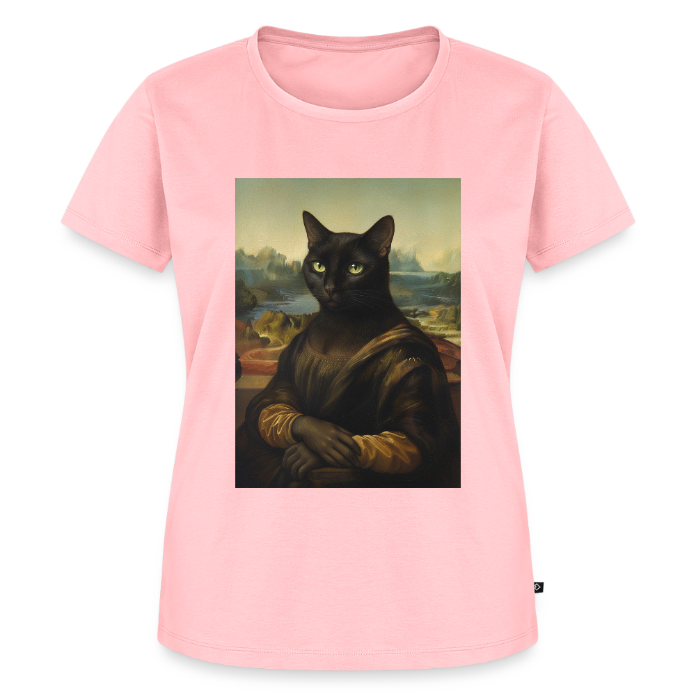 Mona Lisa… aber es ist eine Katze | Frauen Premium T-Shirt - Rosa