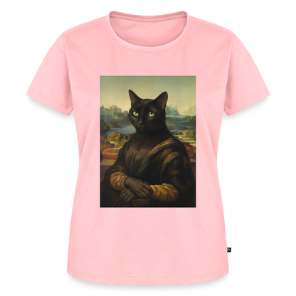 Mona Lisa… aber es ist eine Katze | Frauen Premium T-Shirt - Rosa