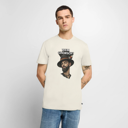Wem ghörsch? – Alemannische Klärung | Männer Premium T-Shirt - Naturweiß