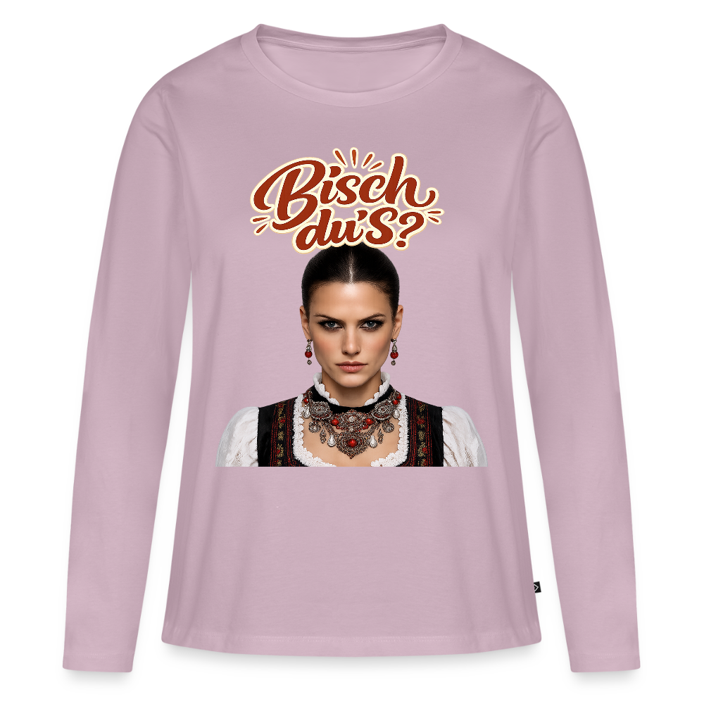 Schwarzwaldstolz – Sie weiß, wer sie isch | Frauen Premium Bio Langarmshirt - Altrosa