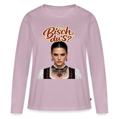 Schwarzwaldstolz – Sie weiß, wer sie isch | Frauen Premium Bio Langarmshirt - Altrosa