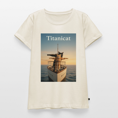 Titanicat – Ich bin der König der Kratzbäume | Frauen Premium T-Shirt - Naturweiß