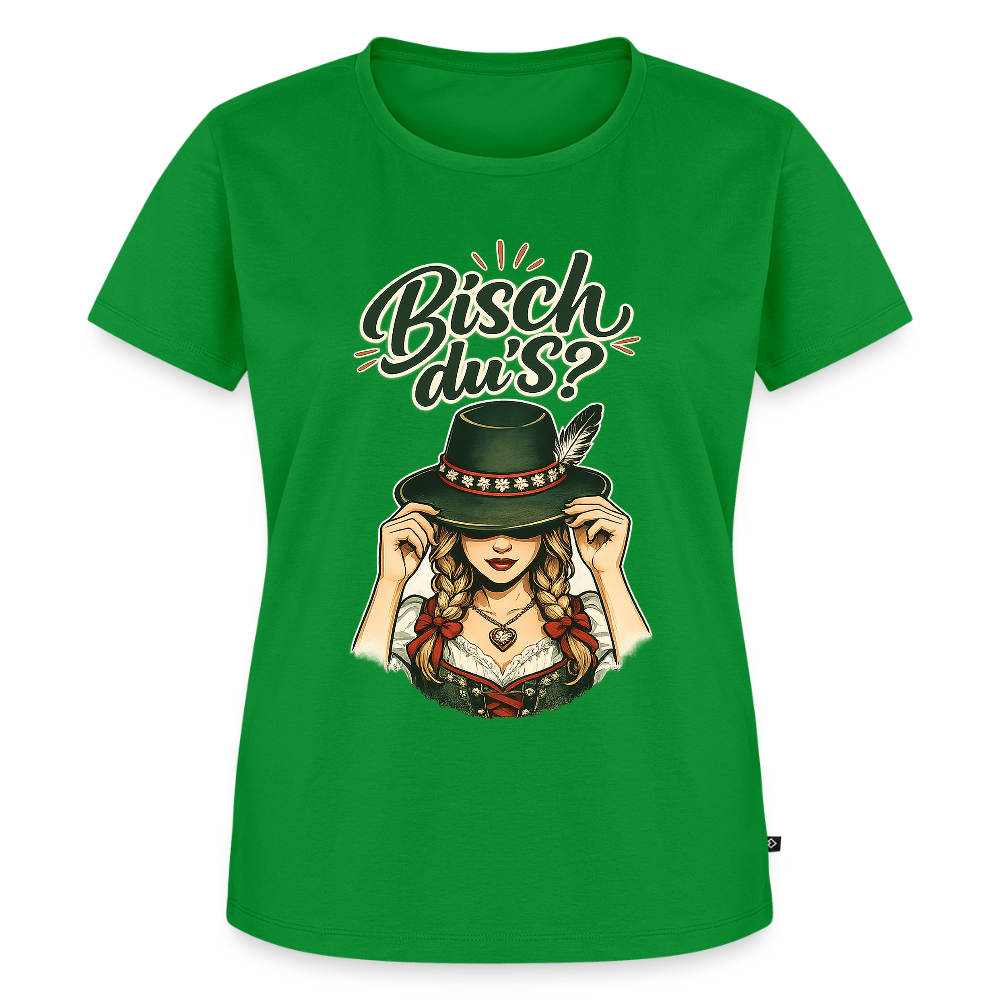 Bisch du’s? – Der Blick sagt alles | Frauen Premium T-Shirt - Grün
