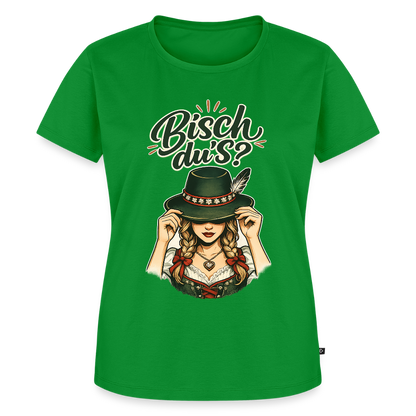 Bisch du’s? – Der Blick sagt alles | Frauen Premium T-Shirt - Grün