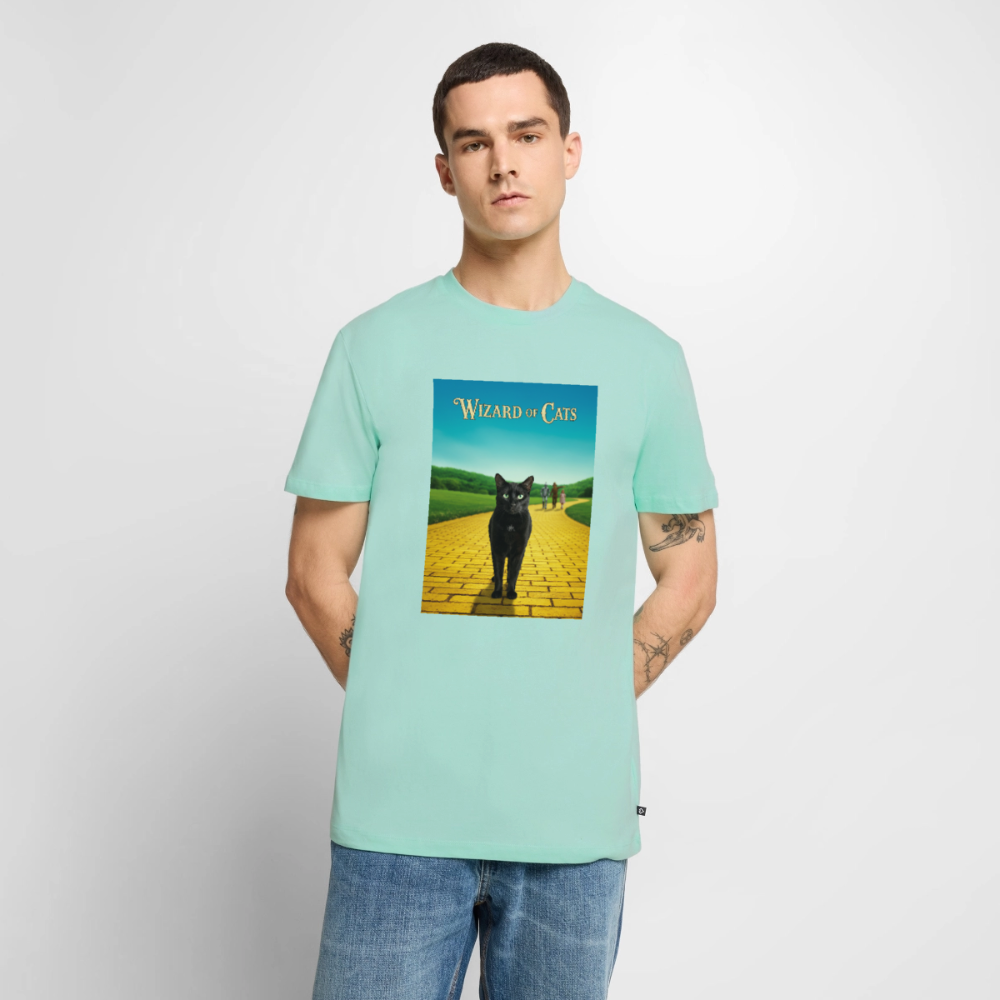 Wizard of Cats – Der gelbe Weg gehört Krümel | Männer Premium T-Shirt - Mint 