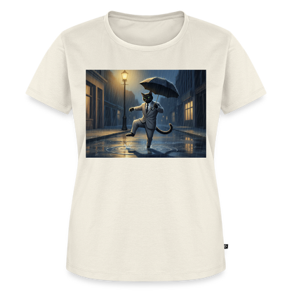 Krümel tanzt im Regen | Frauen Premium T-Shirt - Naturweiß