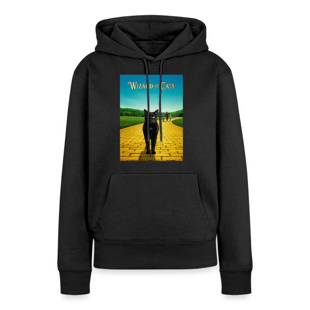 Wizard of Cats – Der gelbe Weg gehört Krümel | Frauen Premium Hoodie - Schwarz