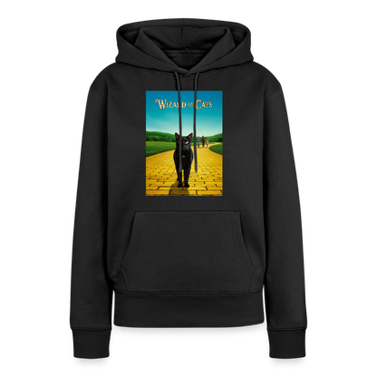 Wizard of Cats – Der gelbe Weg gehört Krümel | Frauen Premium Hoodie - Schwarz