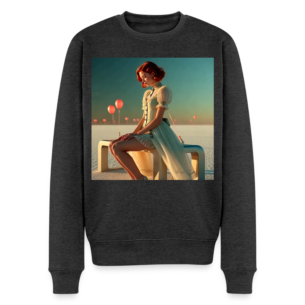 Leise Gedanken bei lauter Farben |  Männer Premium Pullover - Anthrazit meliert