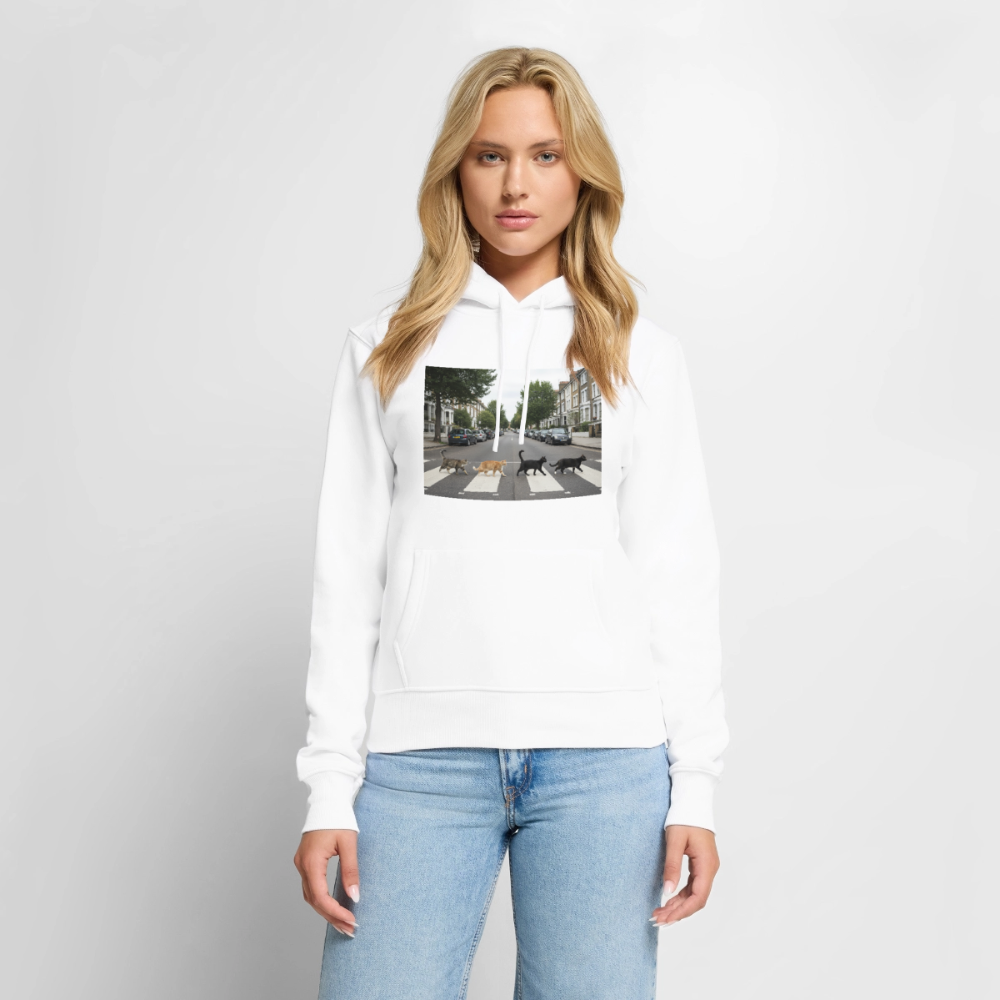 The Purrfect Crossing – Wir waren vor der Band da | Frauen Premium Hoodie - Weiß