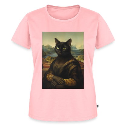 Mona Lisa… aber es ist eine Katze | Frauen Premium T-Shirt - Rosa