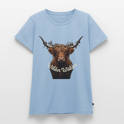 Wilder Wälder – Schwarzwald Highland Rind | Frauen Premium T-Shirt - Hellblau