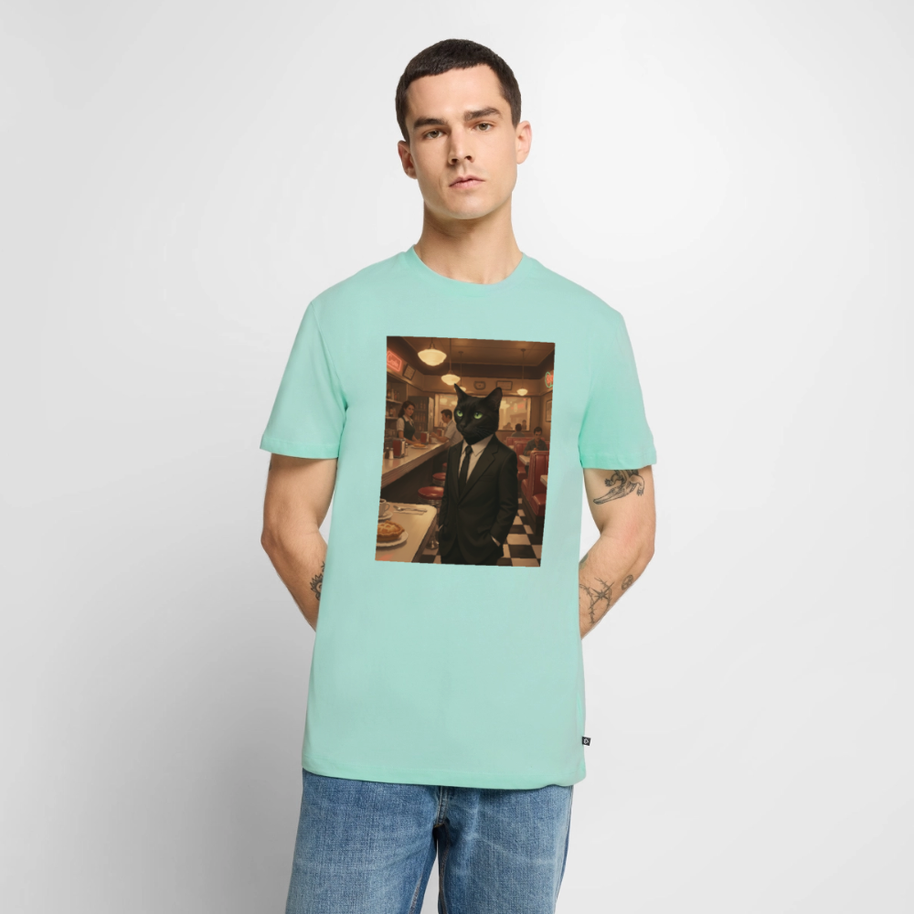 Krümel – Royale mit Pfote | Männer Premium T-Shirt - Mint 