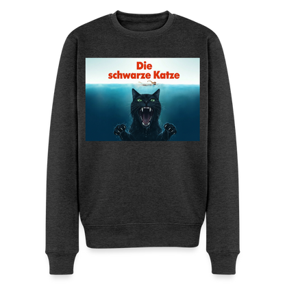 Die schwarze Katze - Krümel taucht auf |  Männer Premium Pullover - Anthrazit meliert