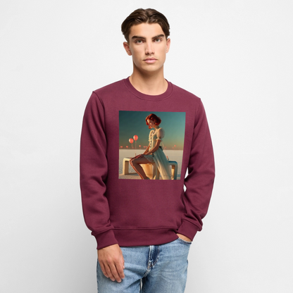 Leise Gedanken bei lauter Farben |  Männer Premium Pullover - Burgunderrot