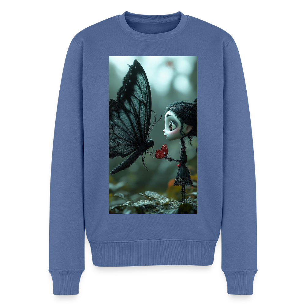Mut für einen Moment |  Männer Premium Pullover - Taubenblau