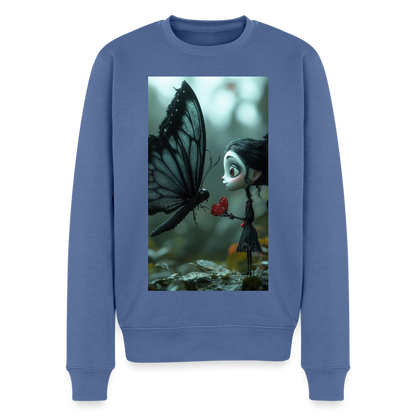 Mut für einen Moment |  Männer Premium Pullover - Taubenblau