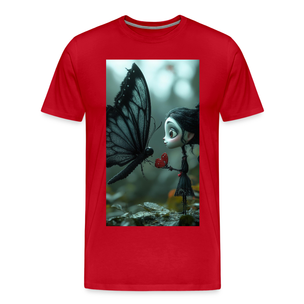 Mut für einen Moment | Männer Premium T-Shirt - Rot
