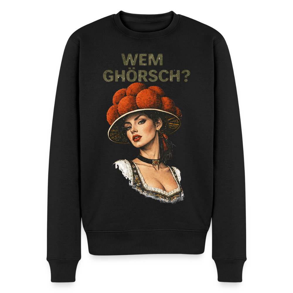 Wem ghörsch? – Schwarzwald Edition |  Männer Premium Pullover - Schwarz