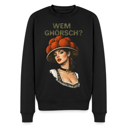 Wem ghörsch? – Schwarzwald Edition |  Männer Premium Pullover - Schwarz