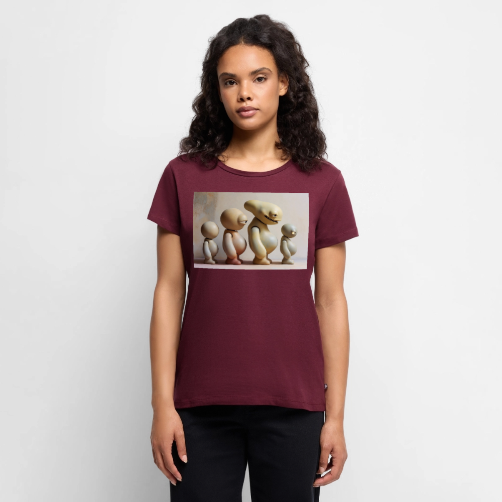 So wachsen wir also | Frauen Premium T-Shirt - Burgunderrot