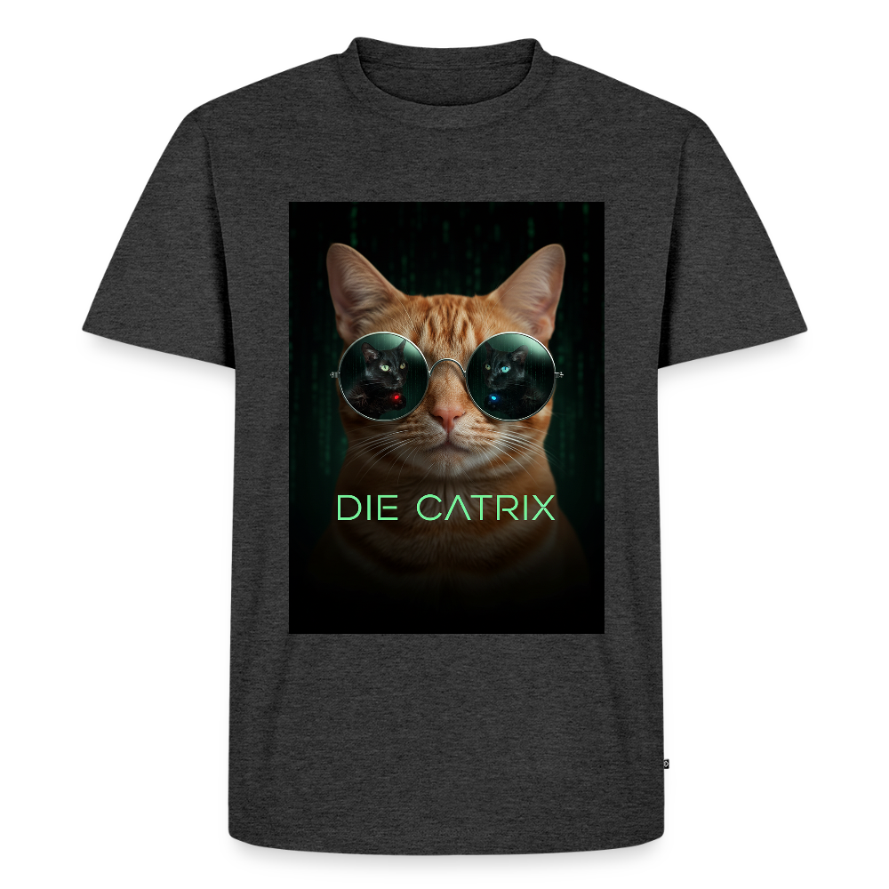 Die Catrix – Krümel erwacht | Männer Premium T-Shirt - Anthrazit meliert