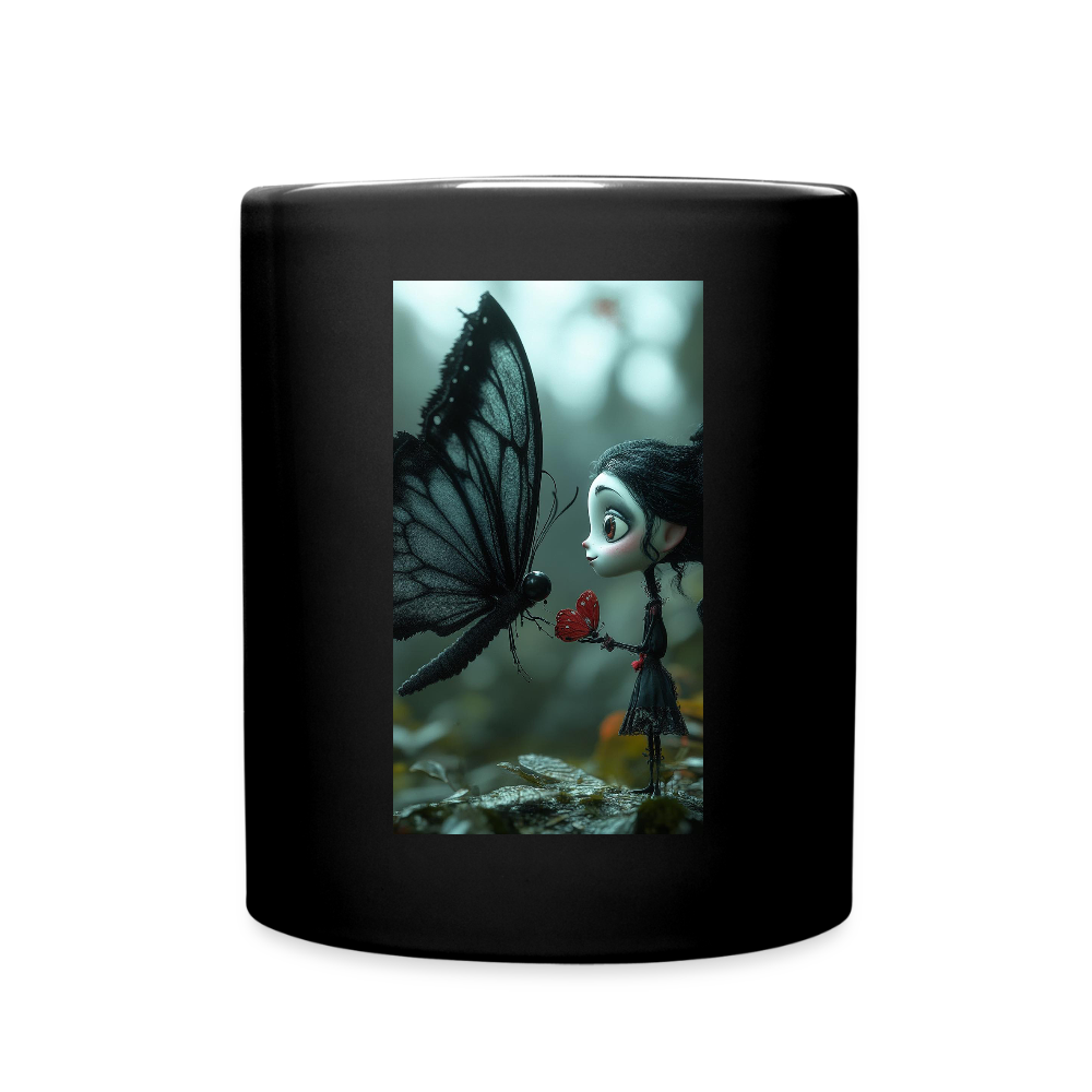 Mut für einen Moment | Tasse einfarbig - Schwarz