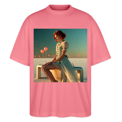 Leise Gedanken bei lauter Farben | Stanley/Stella Oversized Unisex Bio T-Shirt Blaster - Pink 