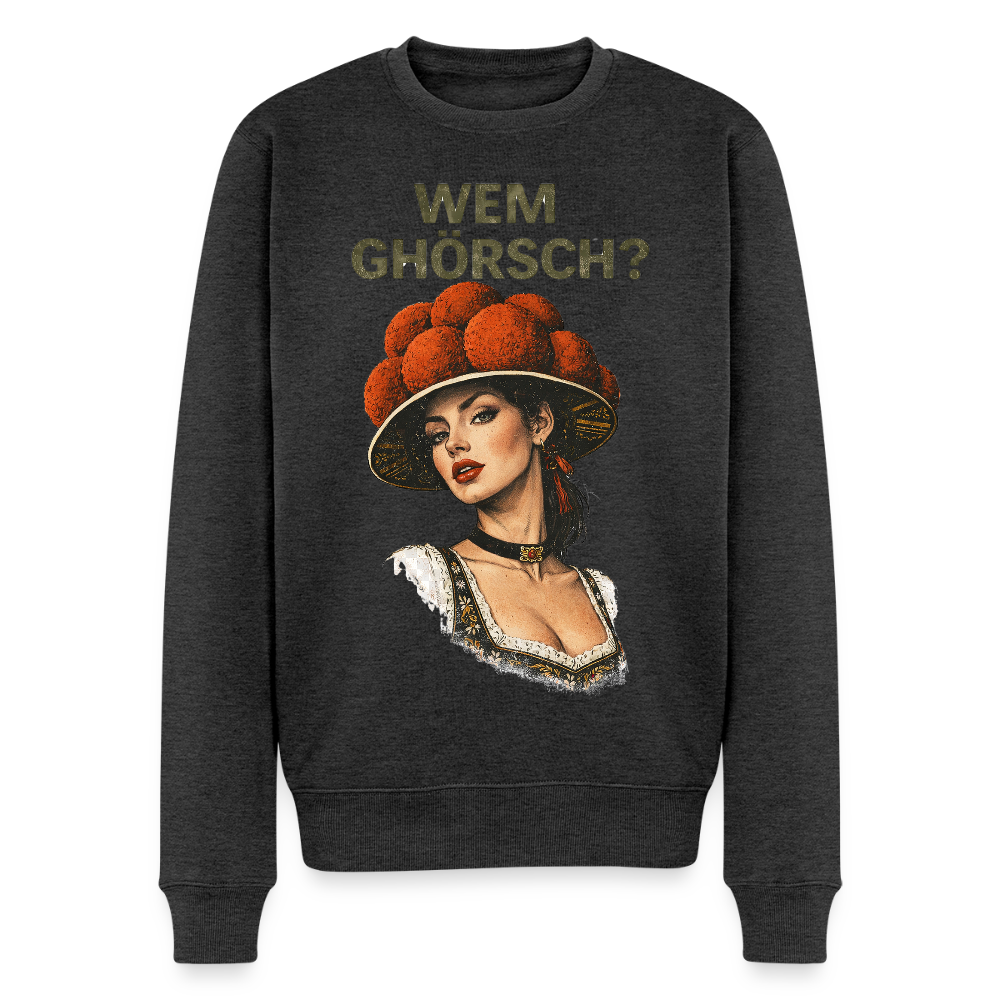 Wem ghörsch? – Schwarzwald Edition |  Männer Premium Pullover - Anthrazit meliert