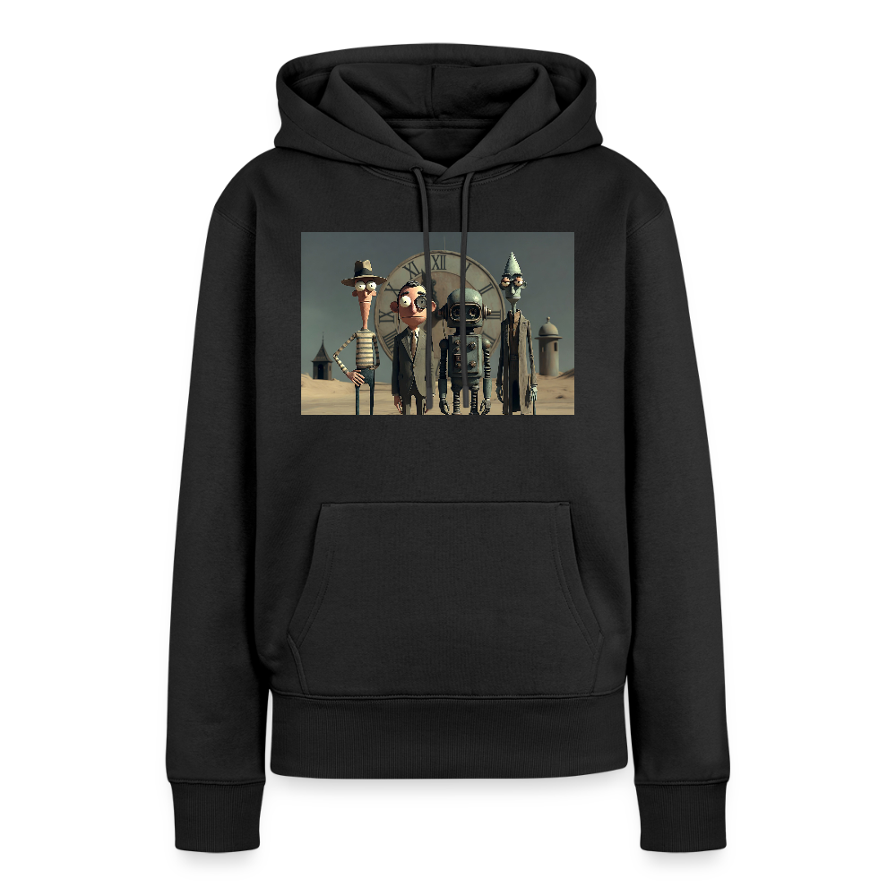 Pünktlich zu spät – Die seltsame Gesellschaft | Frauen Premium Hoodie - Schwarz