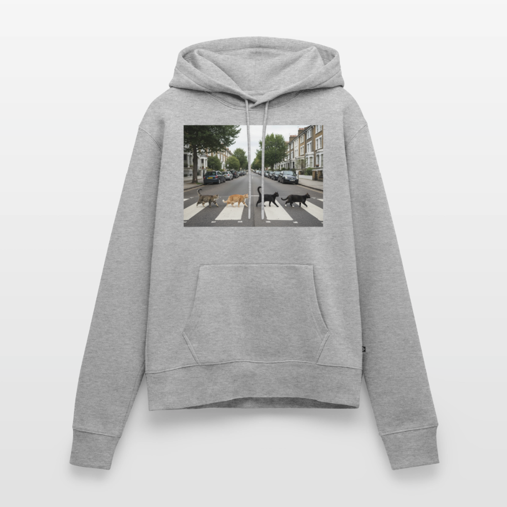 The Purrfect Crossing – Wir waren vor der Band da | Frauen Premium Hoodie - Grau meliert