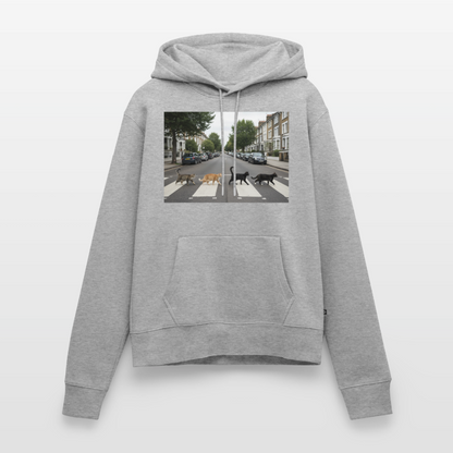 The Purrfect Crossing – Wir waren vor der Band da | Frauen Premium Hoodie - Grau meliert