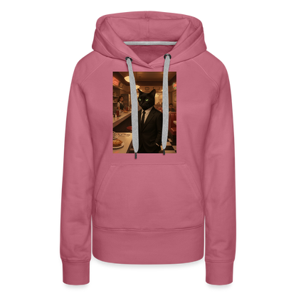 Krümel – Royale mit Pfote | Frauen Premium Hoodie - Malve