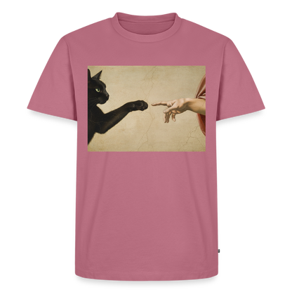 Die Erschaffung Adams… aber die Katze war schneller | Männer Premium T-Shirt - Mauve