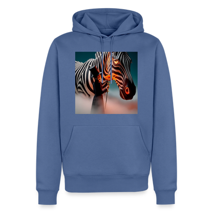 Blumen für ein Zebra | Männer Premium Hoodie - Taubenblau