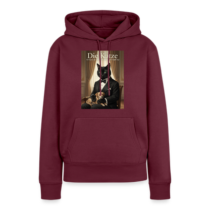 Die Katze – Krümel regelt das | Frauen Premium Hoodie - Burgunderrot