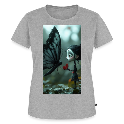 Mut für einen Moment | Frauen Premium T-Shirt - Grau meliert