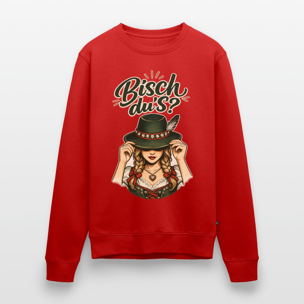 Bisch du’s? – Der Blick sagt alles |  Männer Premium Pullover - Rot