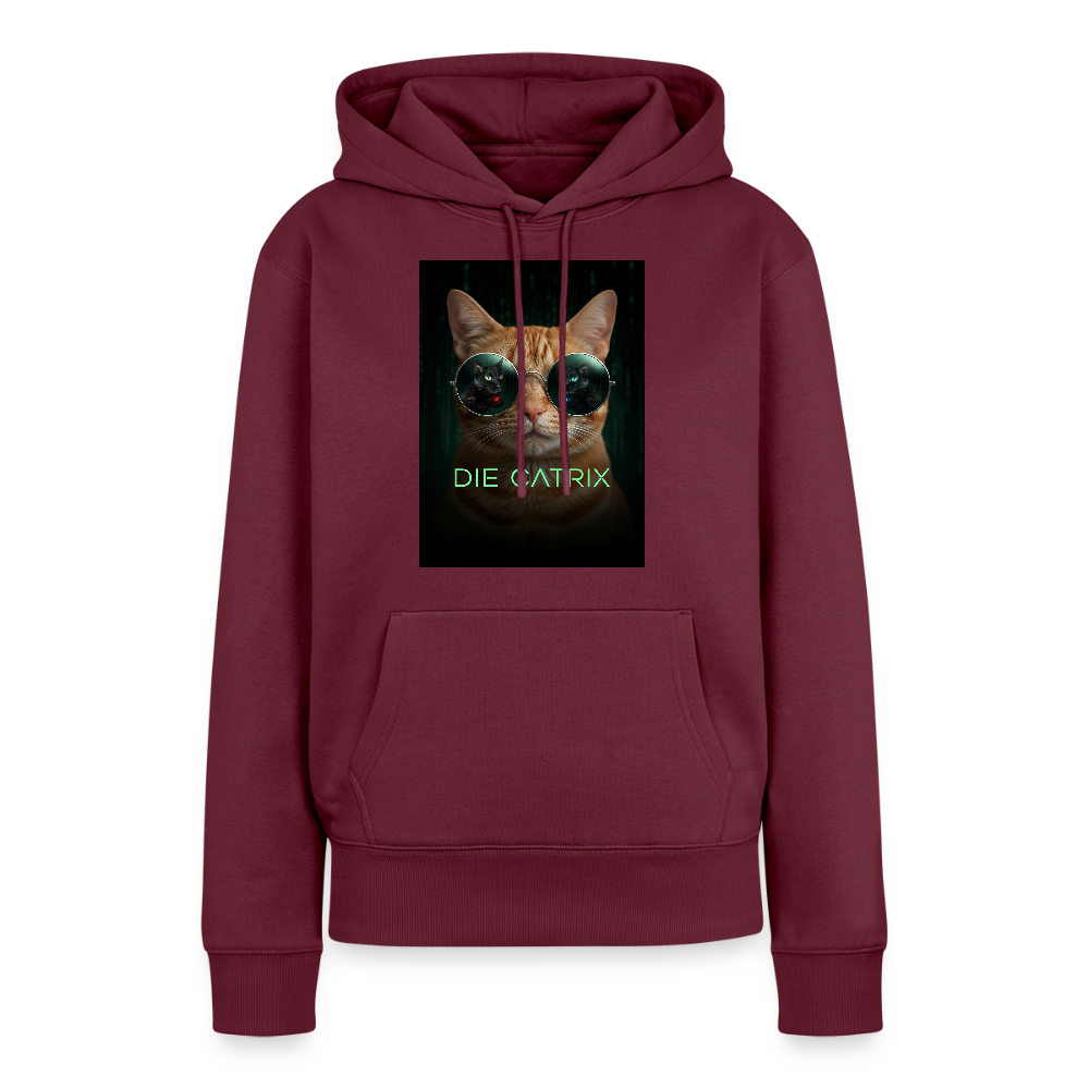 Die Catrix – Krümel erwacht | Frauen Premium Hoodie - Burgunderrot