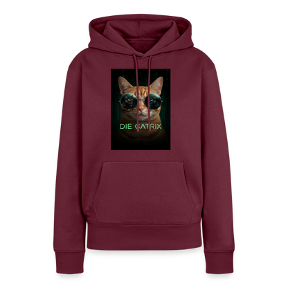 Die Catrix – Krümel erwacht | Frauen Premium Hoodie - Burgunderrot