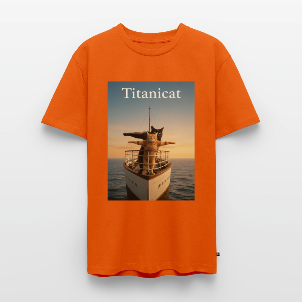 Titanicat – Ich bin der König der Kratzbäume | Männer Premium T-Shirt - Orange 