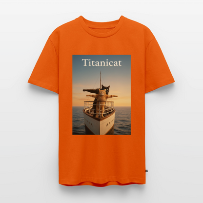 Titanicat – Ich bin der König der Kratzbäume | Männer Premium T-Shirt - Orange 