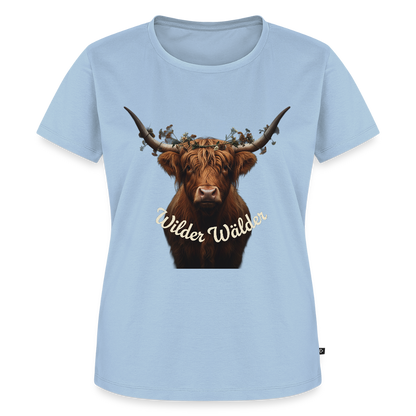 Wilder Wälder – Schwarzwald Highland Rind | Frauen Premium T-Shirt - Hellblau