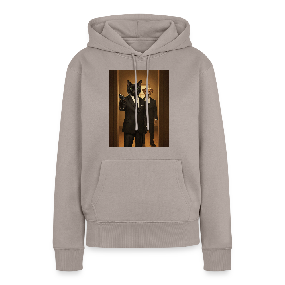 Krümel – Say Meow Again | Frauen Premium Hoodie - Taupe