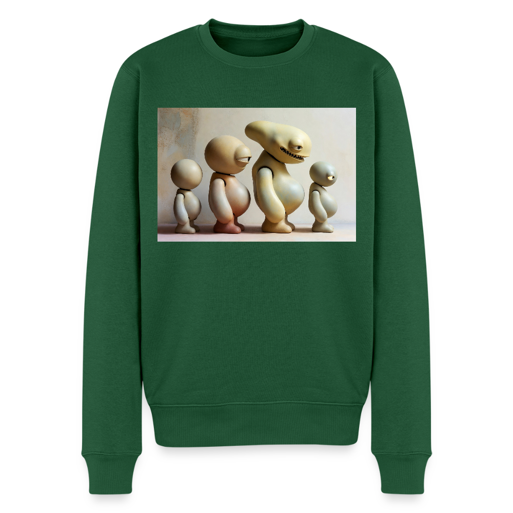 So wachsen wir also |  Männer Premium Pullover - Flaschengrün